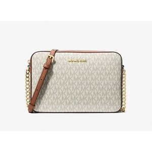 Michael Kors Jet Set Item Large Crossbody Vanilla/Acrn (35F8GTTC3B-149)